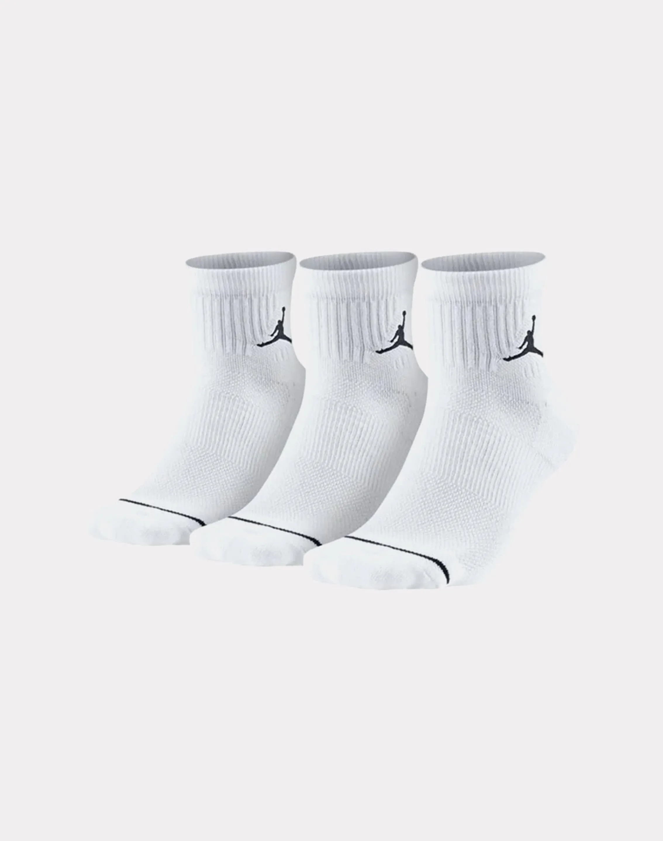 Jordan 3-Pack Jumpman High-Intensity Quarter Socks