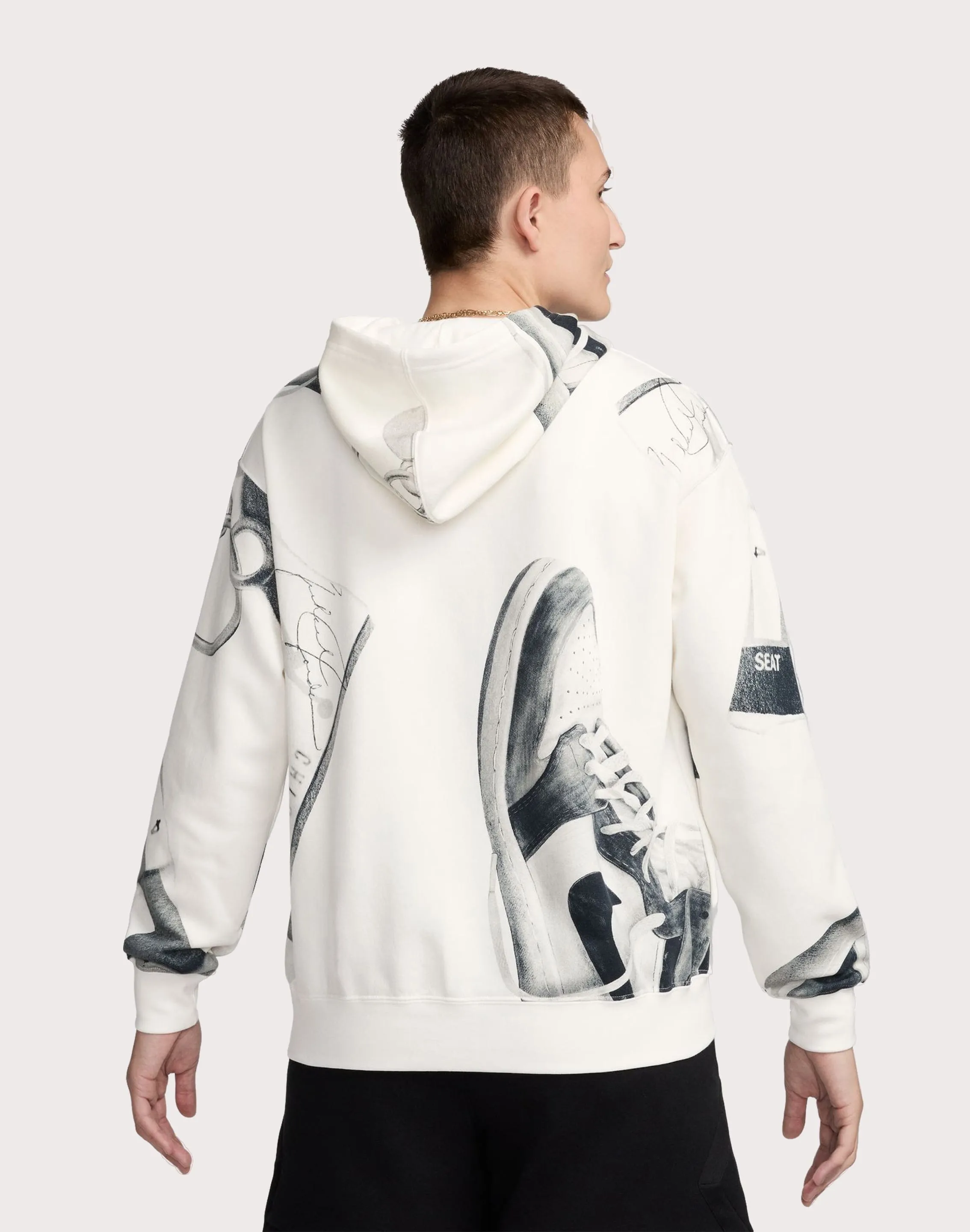 Jordan Brooklyn Fleece Printed Pullover Hoodie