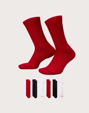 Jordan Cushion Ply Crew Socks 6-Pack