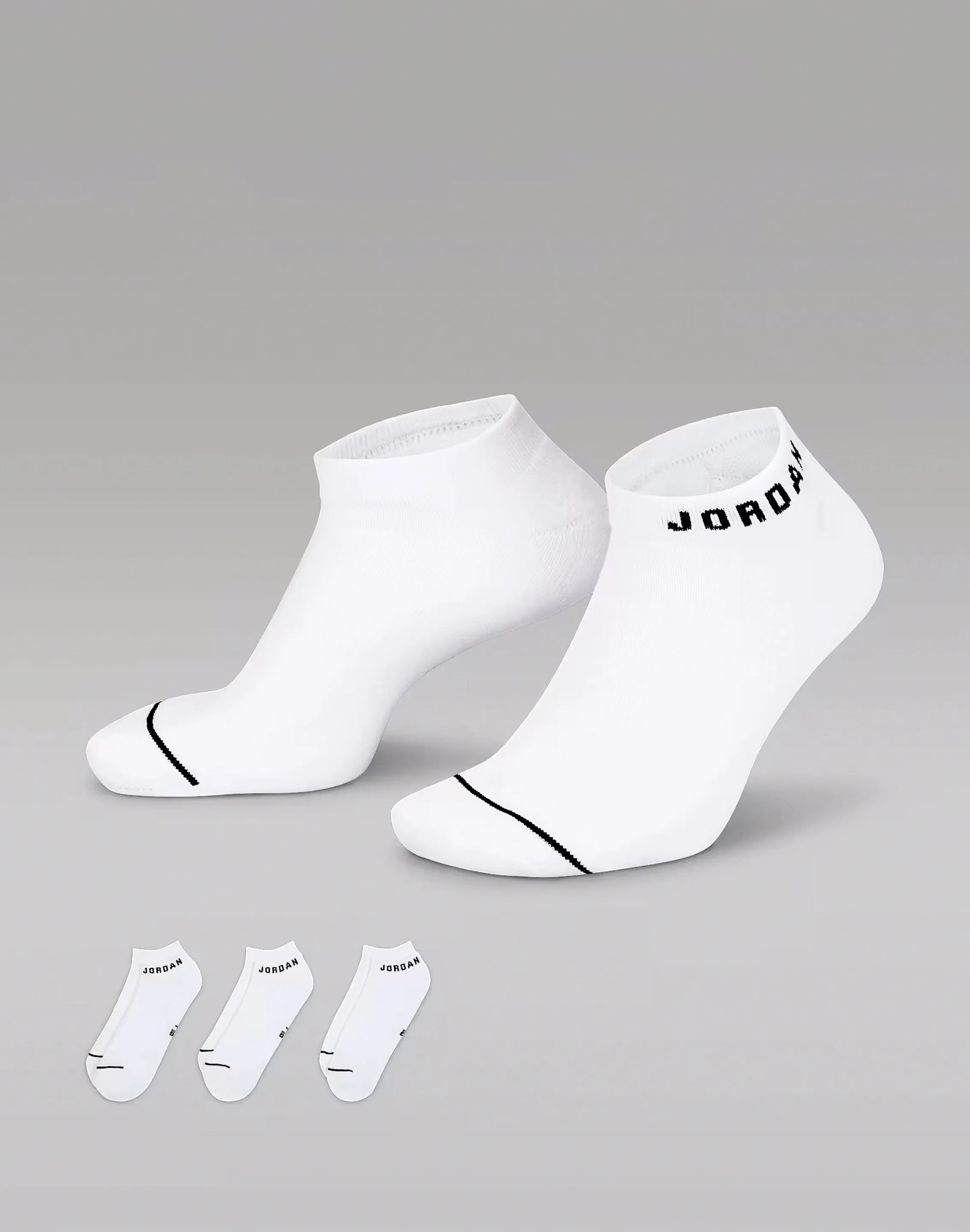 Jordan Everyday Cushioned No-Show Socks 3-Pack