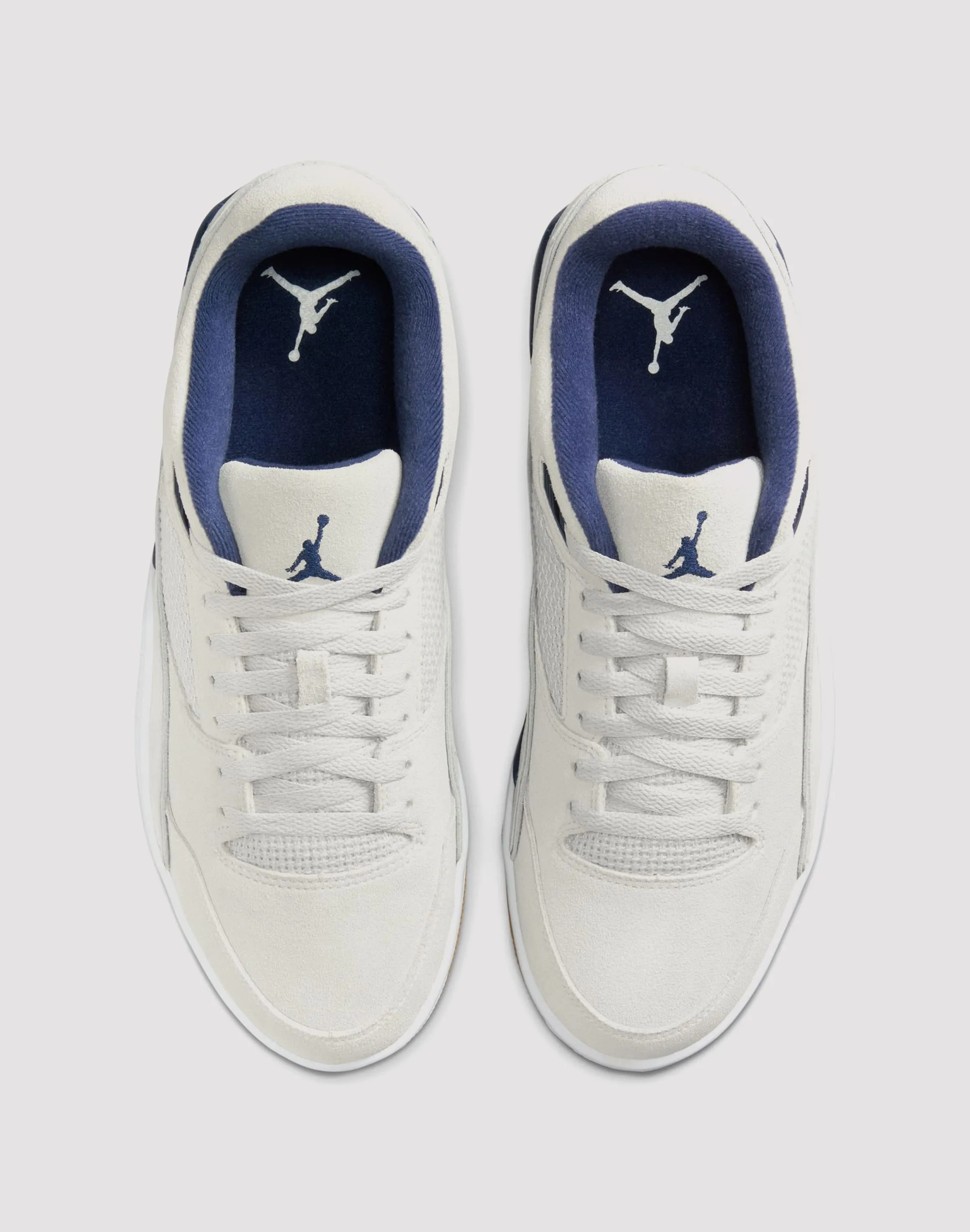 Jordan Flight Court "Neutral Grey/Midnight Navy/White"