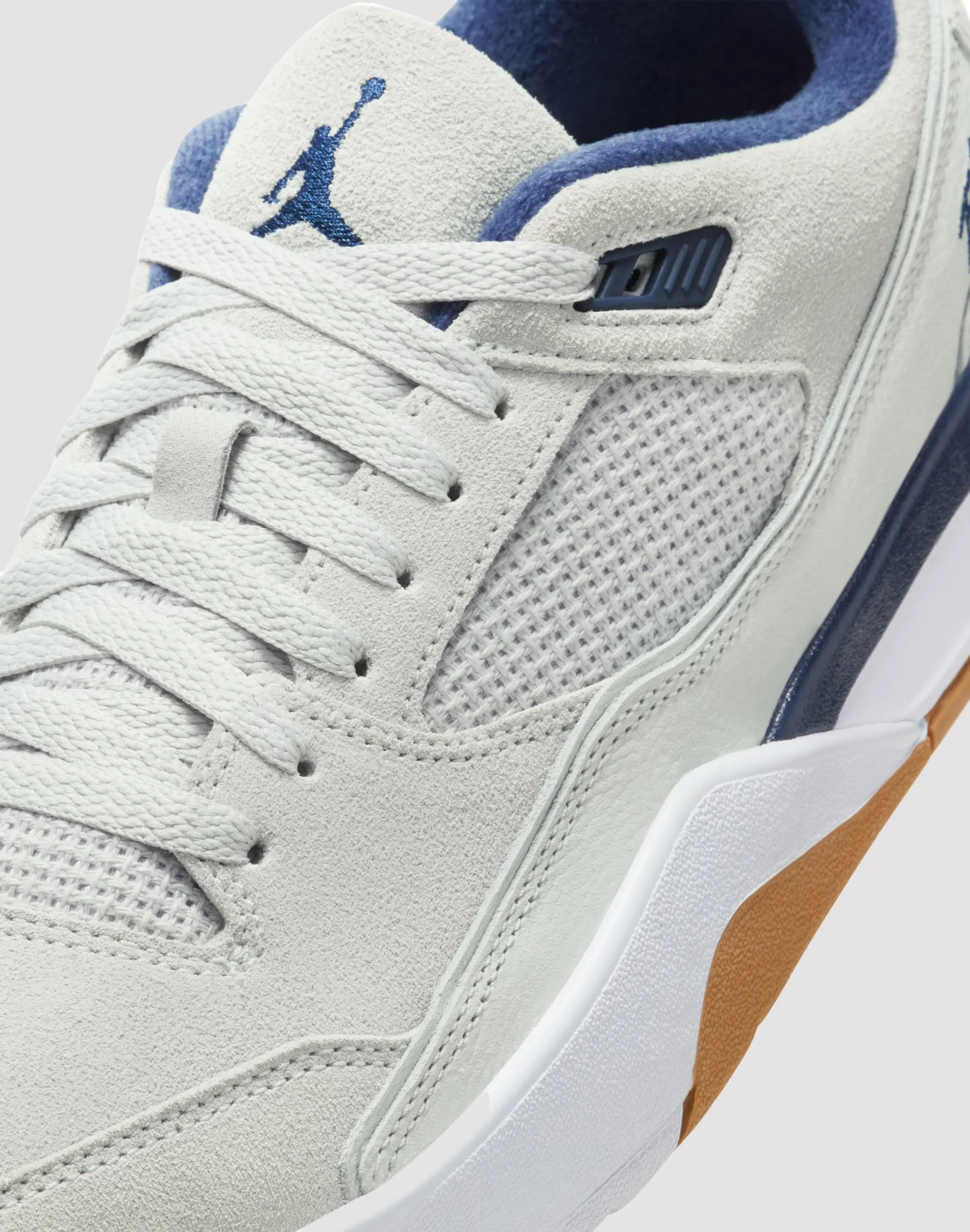 Jordan Flight Court "Neutral Grey/Midnight Navy/White"