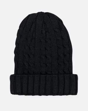 Kim And Bae Cable Cuff Beanie