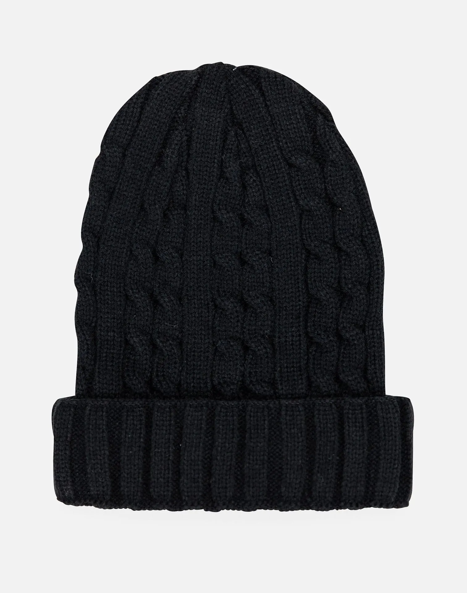 Kim And Bae Cable Cuff Beanie
