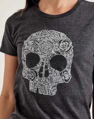 LA Pop Art Flower Skull Tee