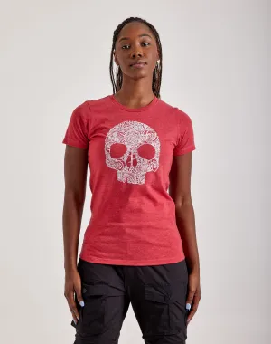 LA Pop Art Flower Skull Tee