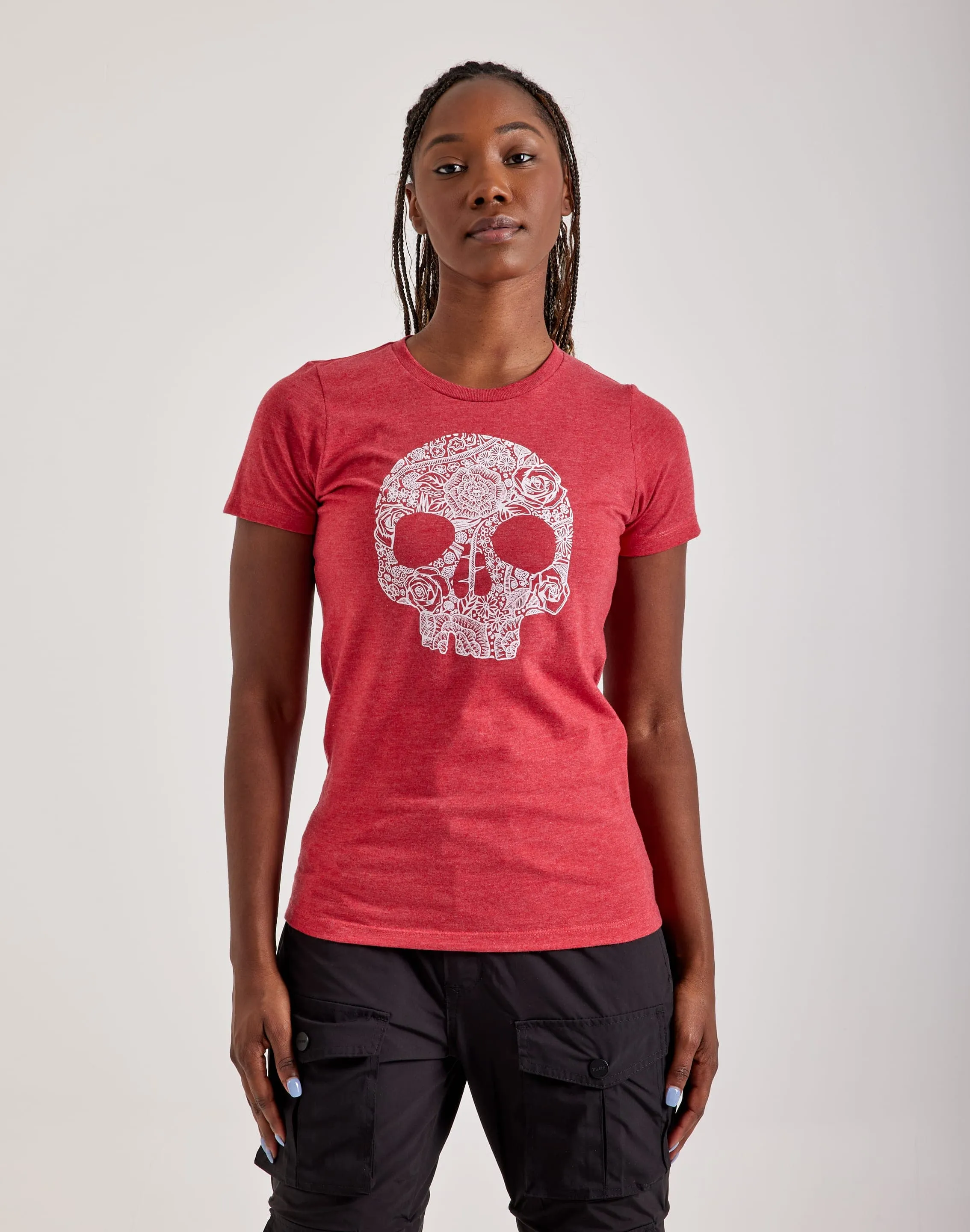 LA Pop Art Flower Skull Tee