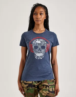 LA Pop Art Music Notes Skull Tee