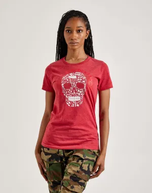 LA Pop Art Music Notes Skull Tee
