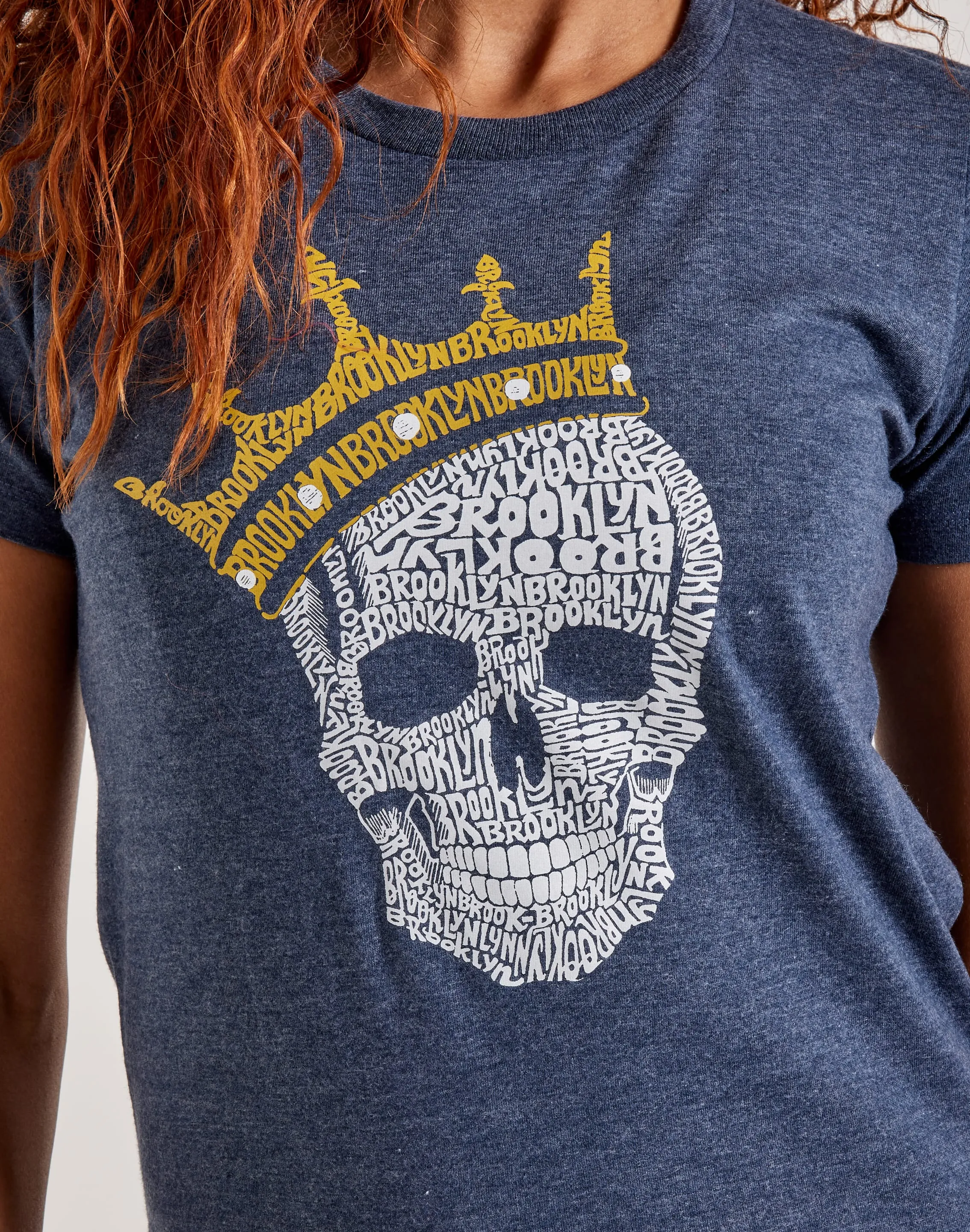 LA Pop Art Word Art Brooklyn Crown Tee