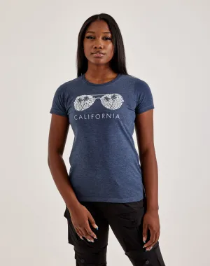 LA Pop Art Word Art California Shades Tee