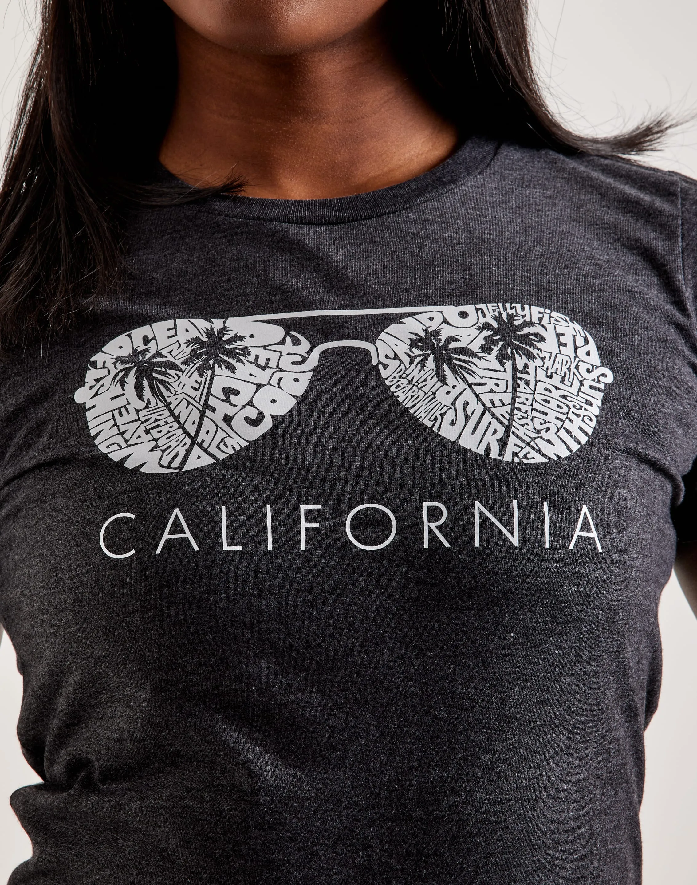LA Pop Art Word Art California Shades Tee