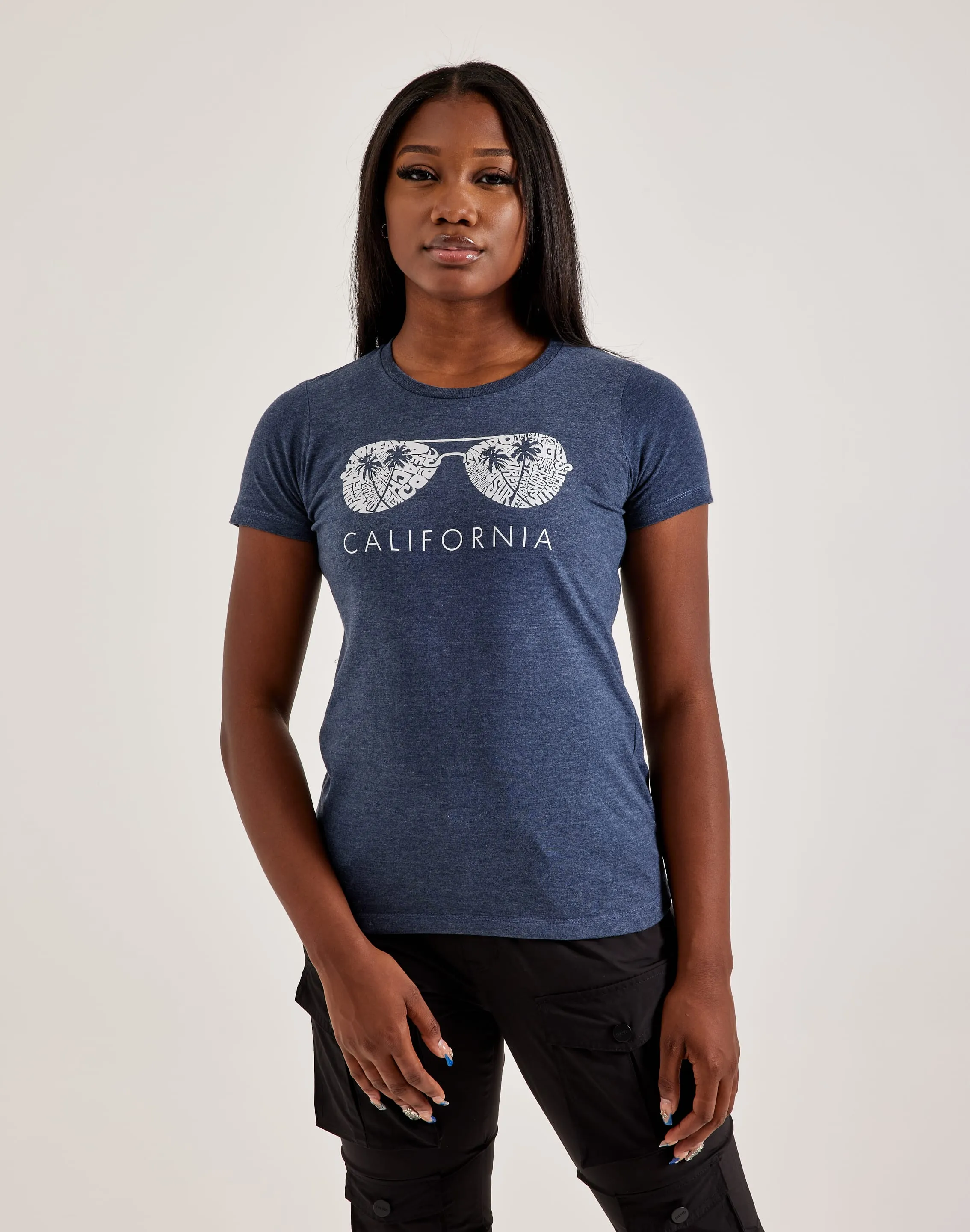 LA Pop Art Word Art California Shades Tee