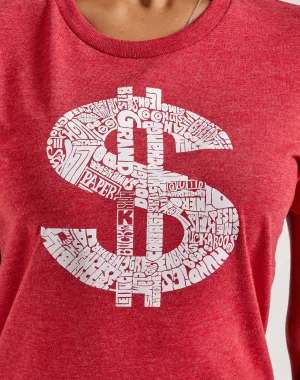 LA Pop Art Word Art Dollar Sign Tee