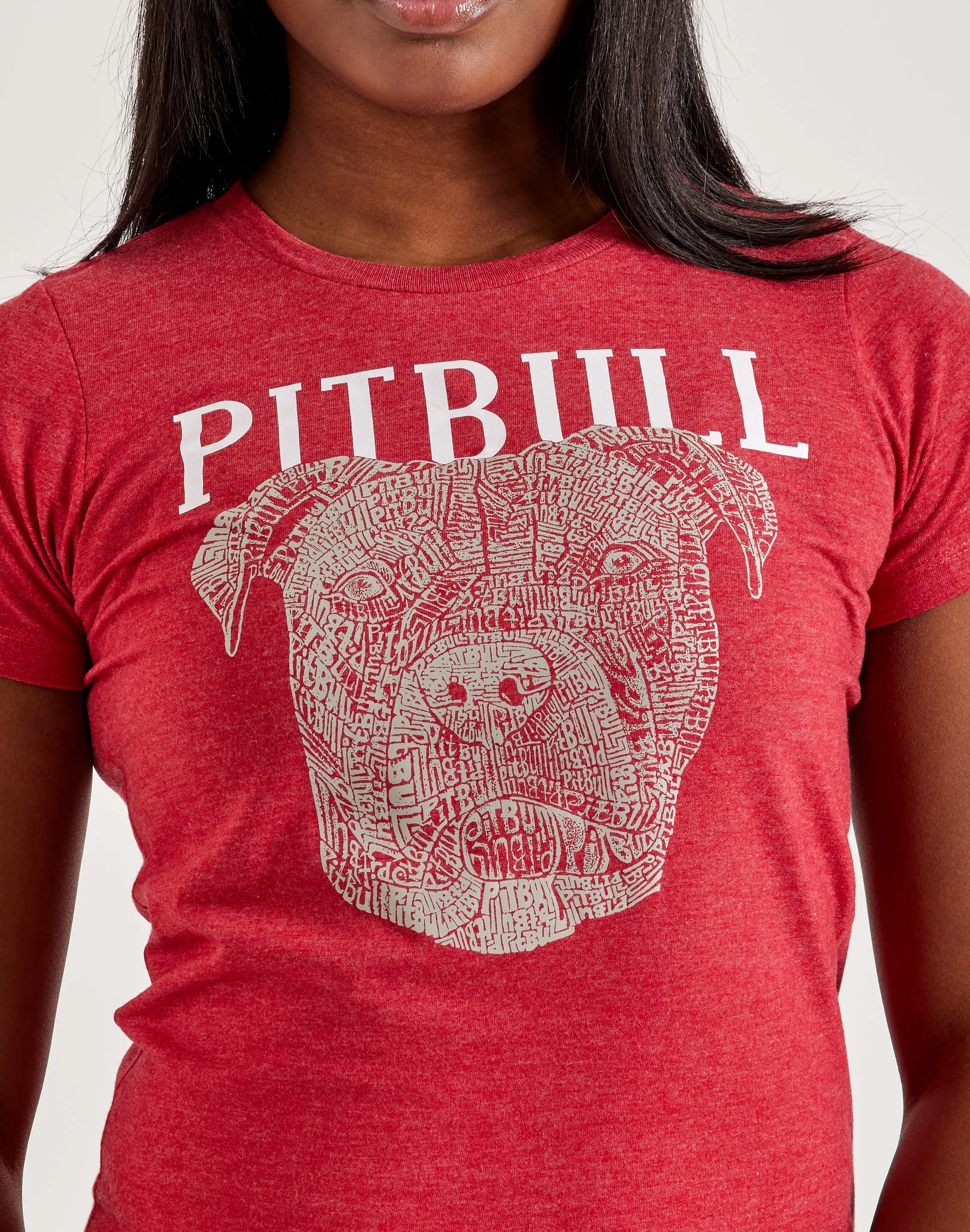 LA Pop Art Word Art Pitbull Face Tee