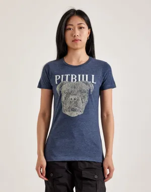 LA Pop Art Word Art Pitbull Face Tee