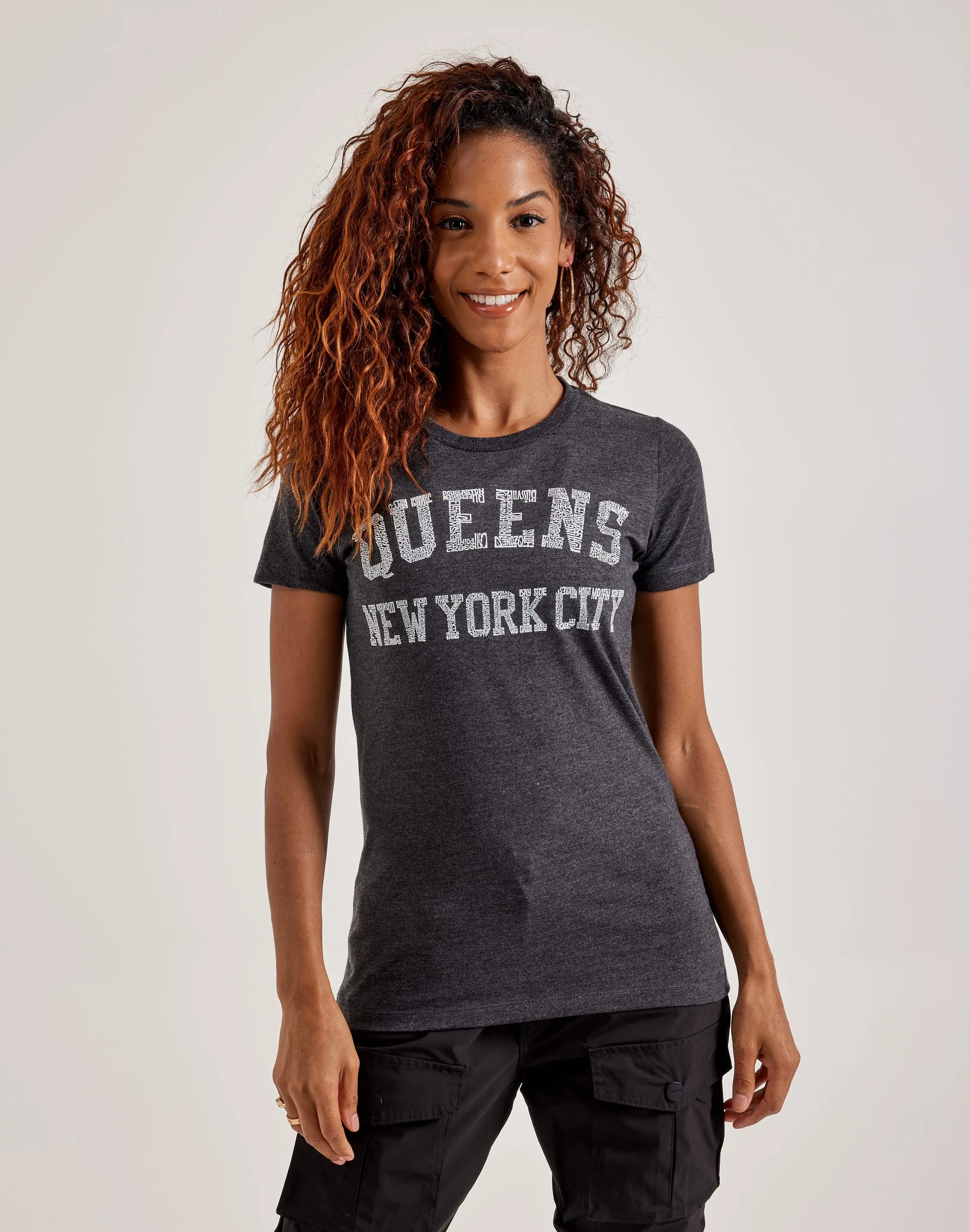 LA Pop Art Word Art Queens NY Tee
