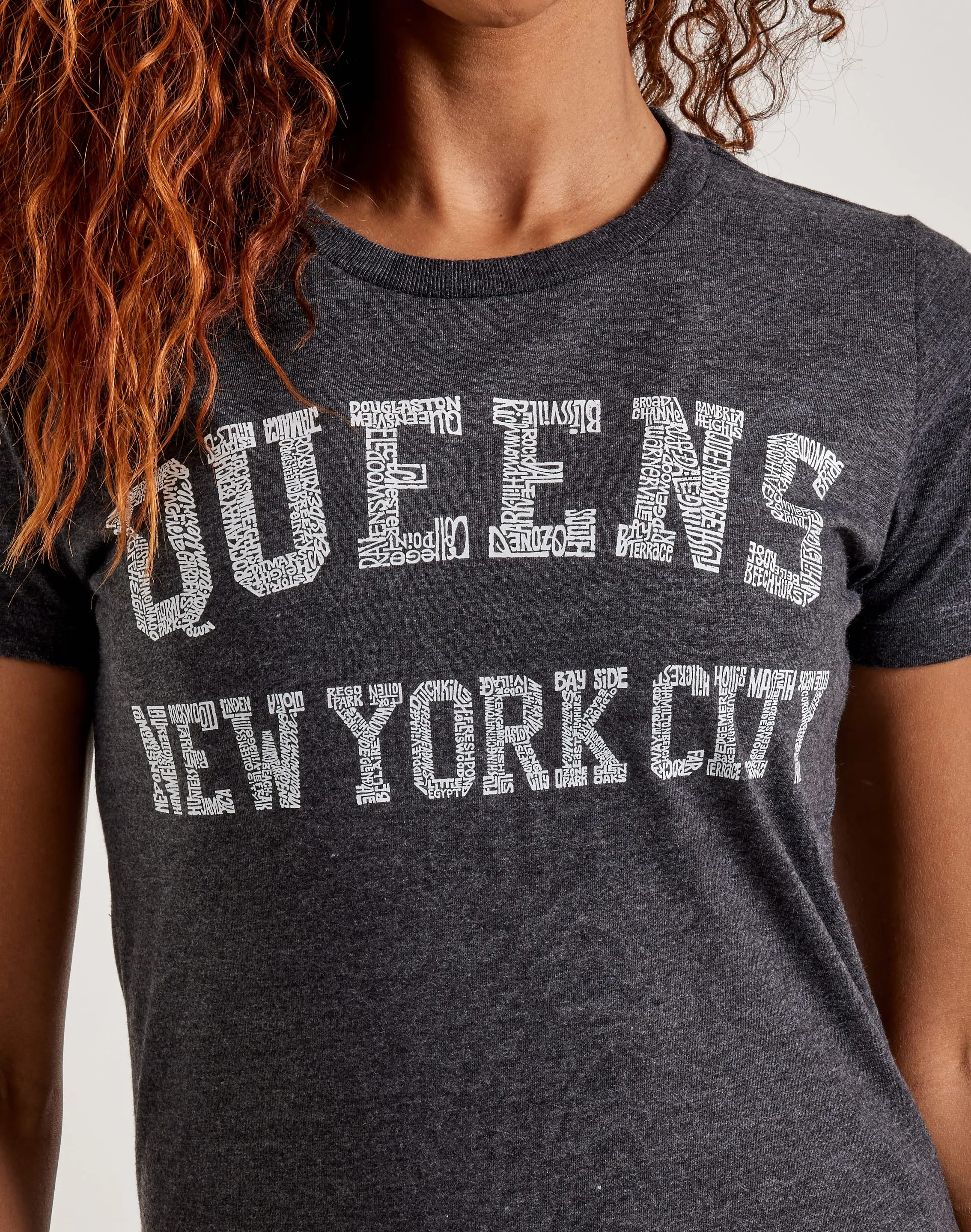 LA Pop Art Word Art Queens NY Tee