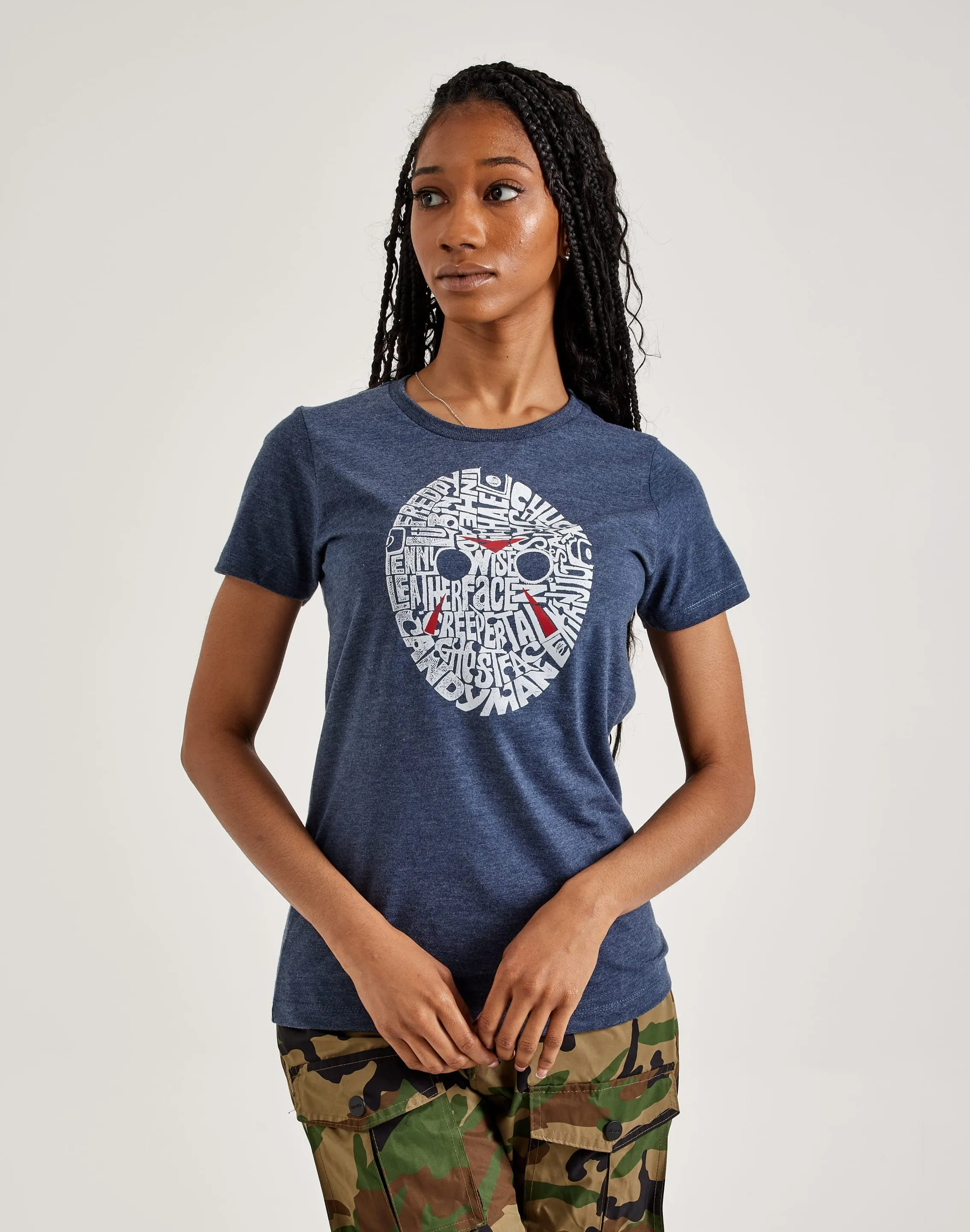 LA Pop Art Word Art Slasher Movie Villains Tee