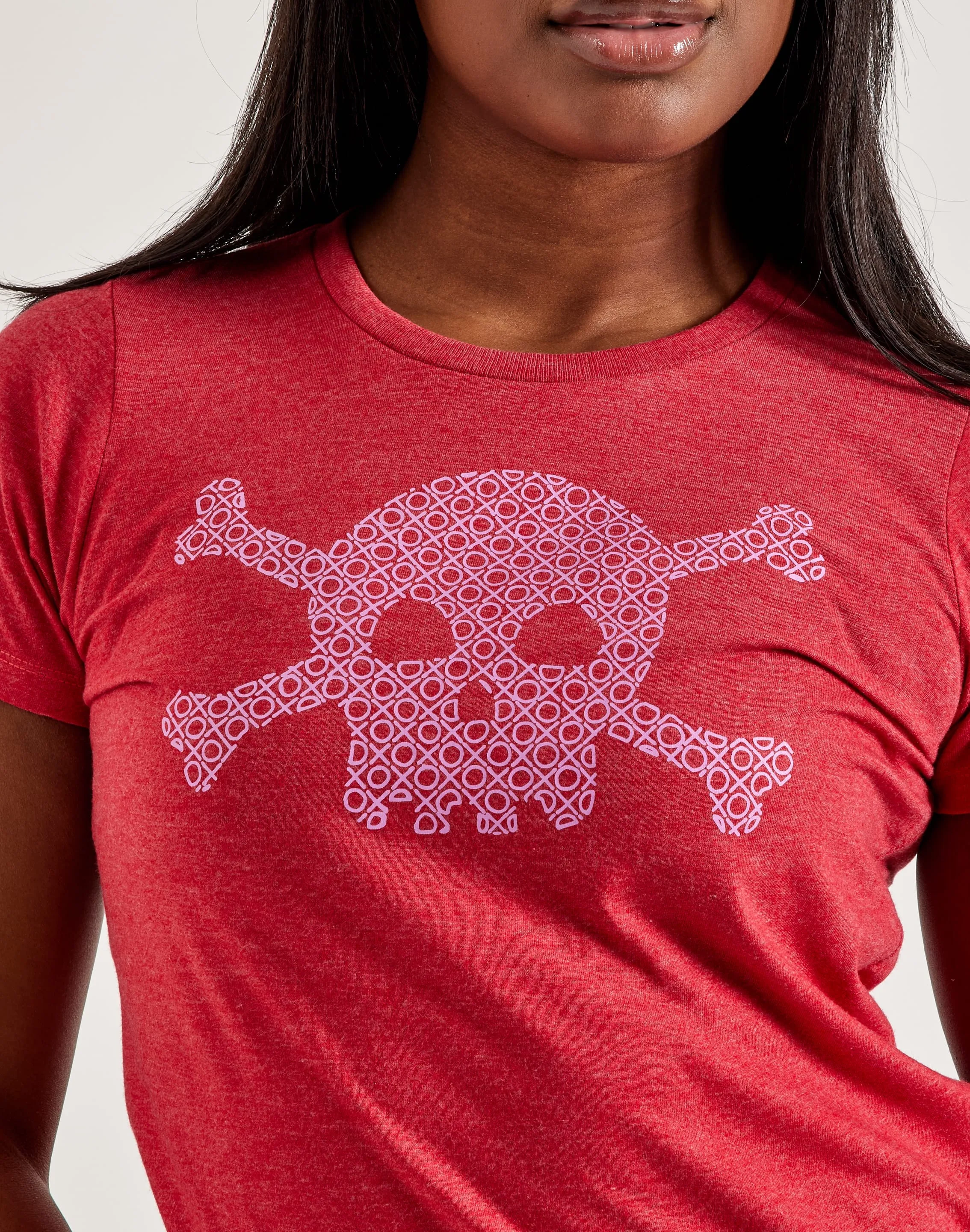 LA Pop Art Word Art XOXO Skull Tee
