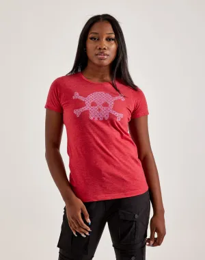 LA Pop Art Word Art XOXO Skull Tee