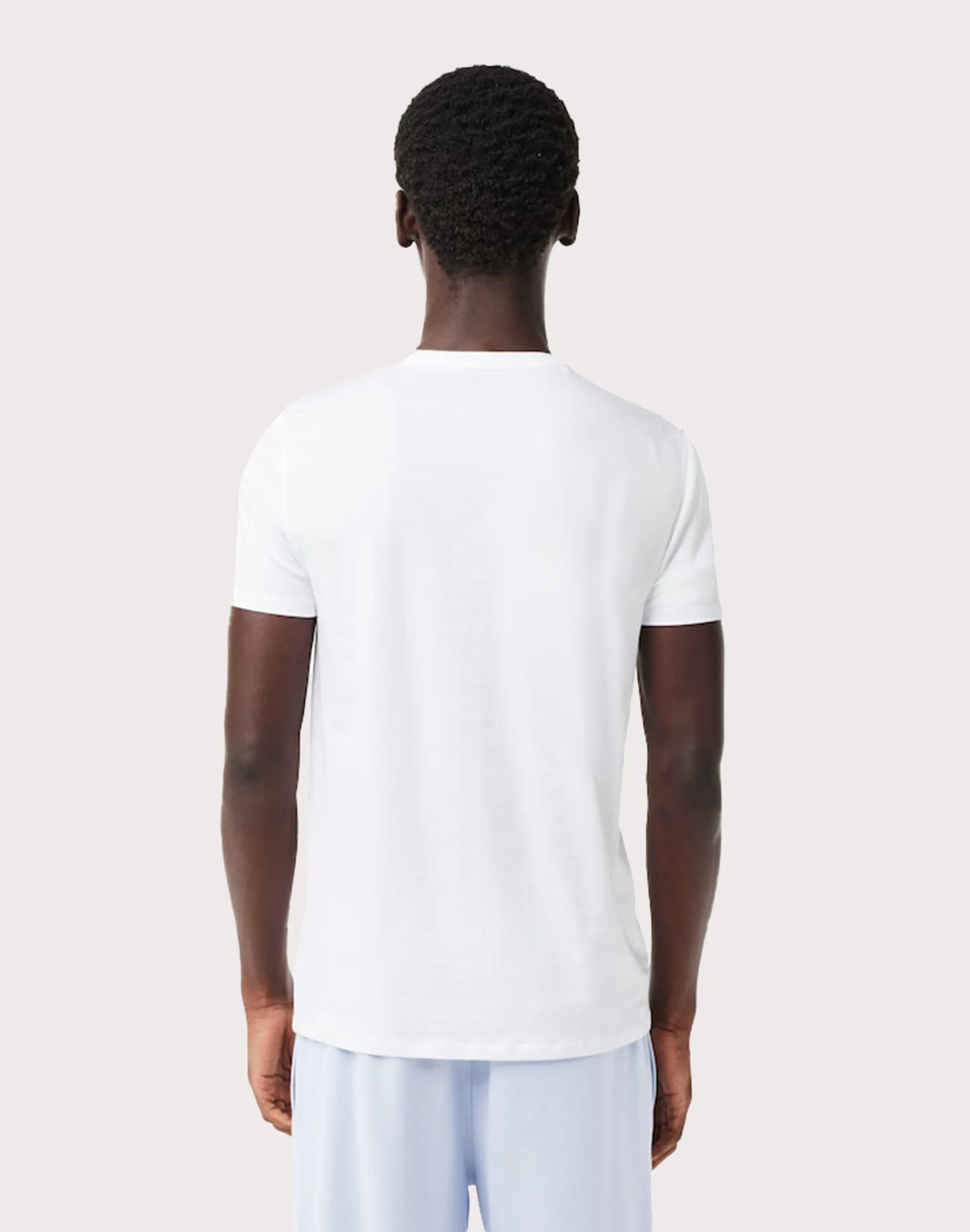 Lacoste Jersey Print V-Neck Tee