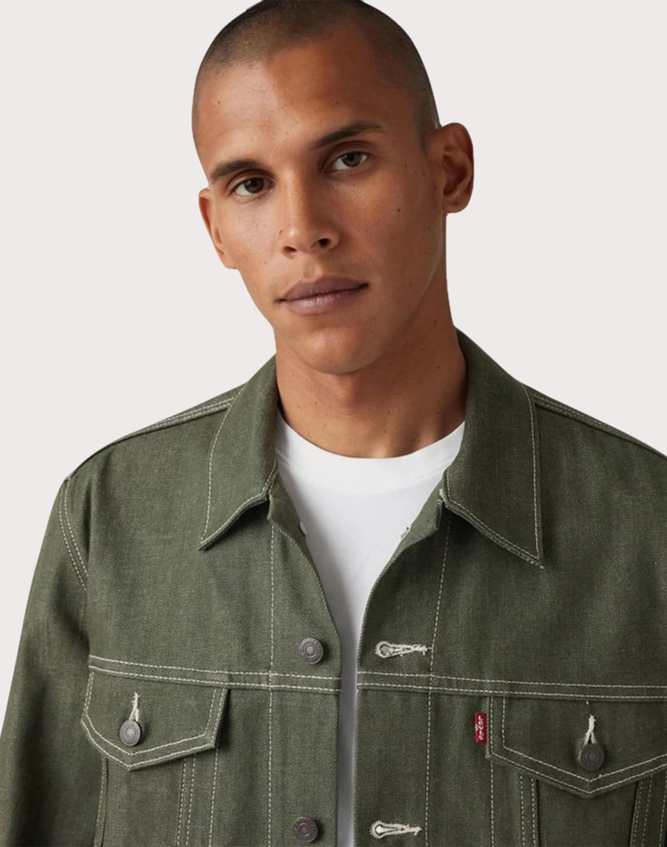 Levi 501 Green Rigid Trucker Jacket