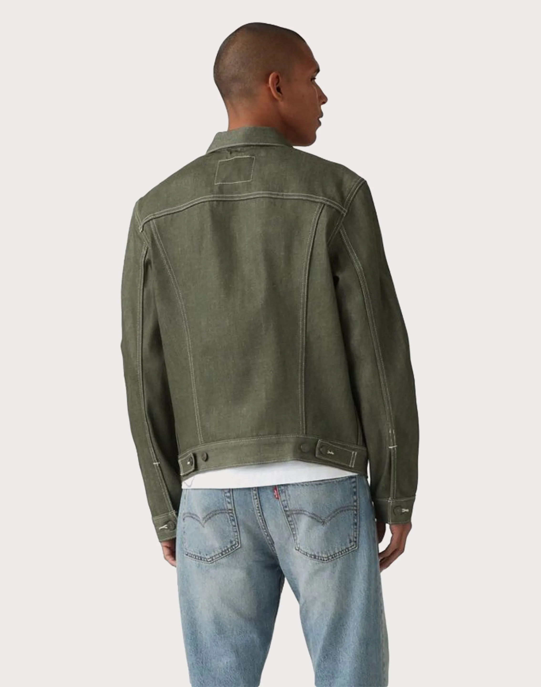 Levi 501 Green Rigid Trucker Jacket