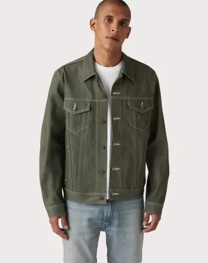 Levi 501 Green Rigid Trucker Jacket