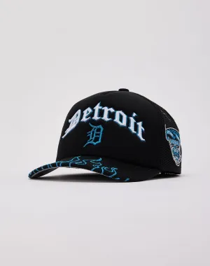 Mitchell & Ness Detroit Tigers Flames Trucker Hat