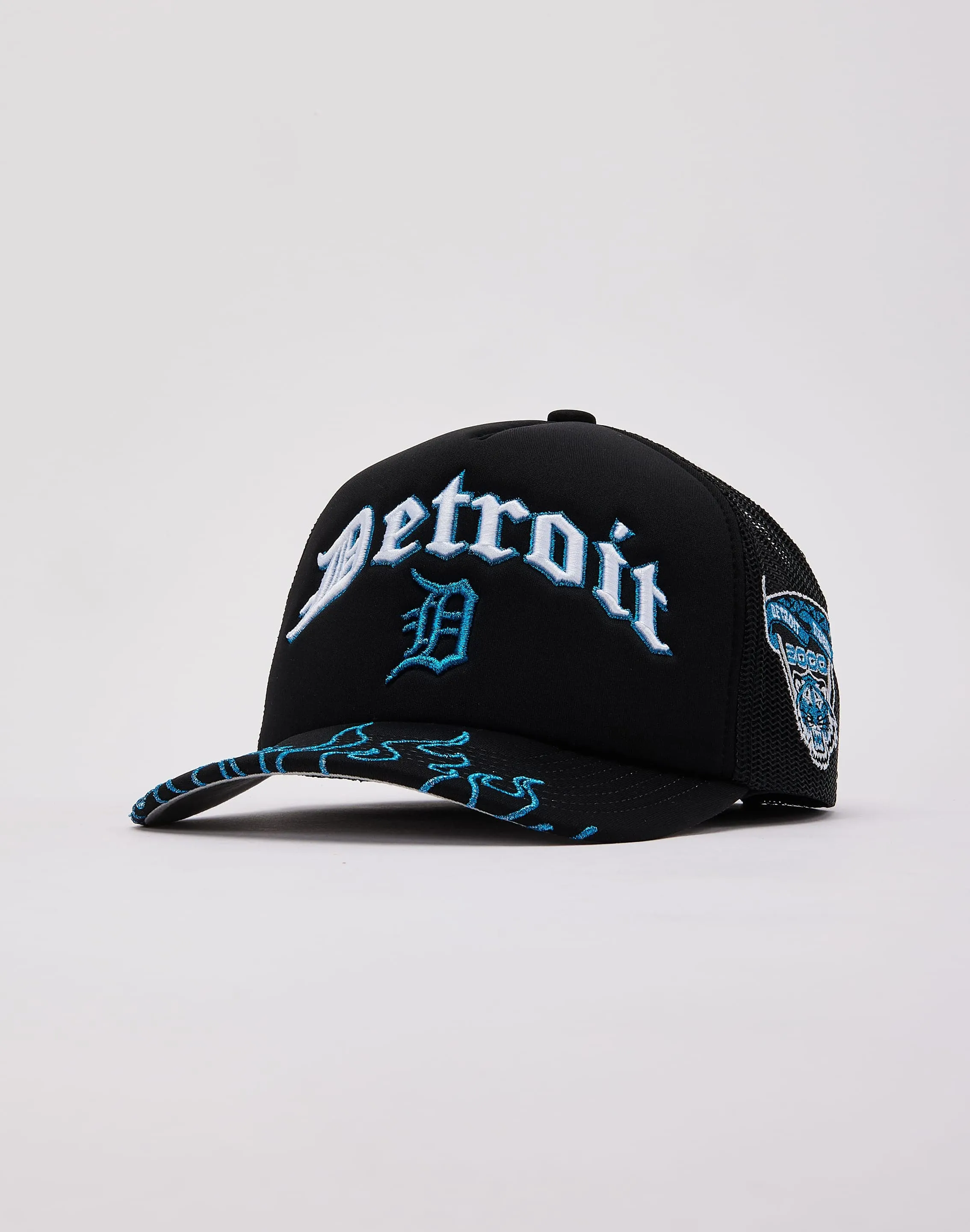 Mitchell & Ness Detroit Tigers Flames Trucker Hat