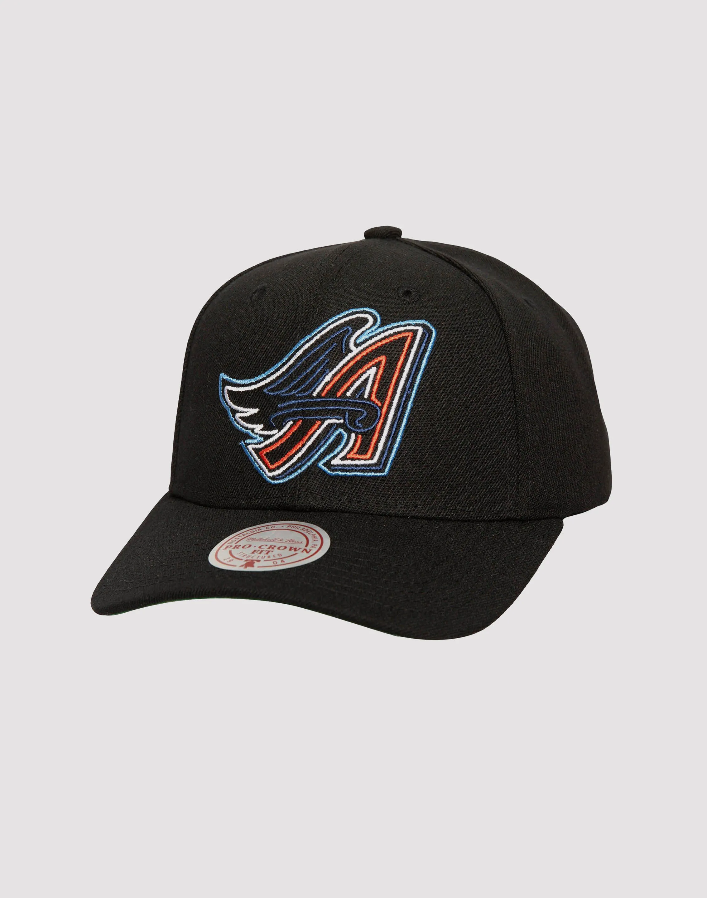 Mitchell & Ness Los Angeles Angels Neon Logo Snapback-Black