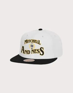 Mitchell & Ness Mitchell and Ness Branded Champ Snapback White/Black Hat