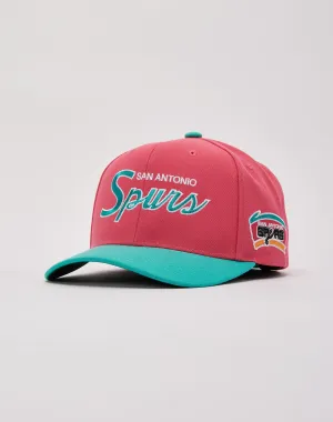 Mitchell & Ness San Antonio Spurs Script Snapback Hat