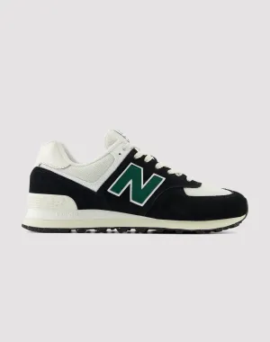 New Balance 574 "Black/White/Green"