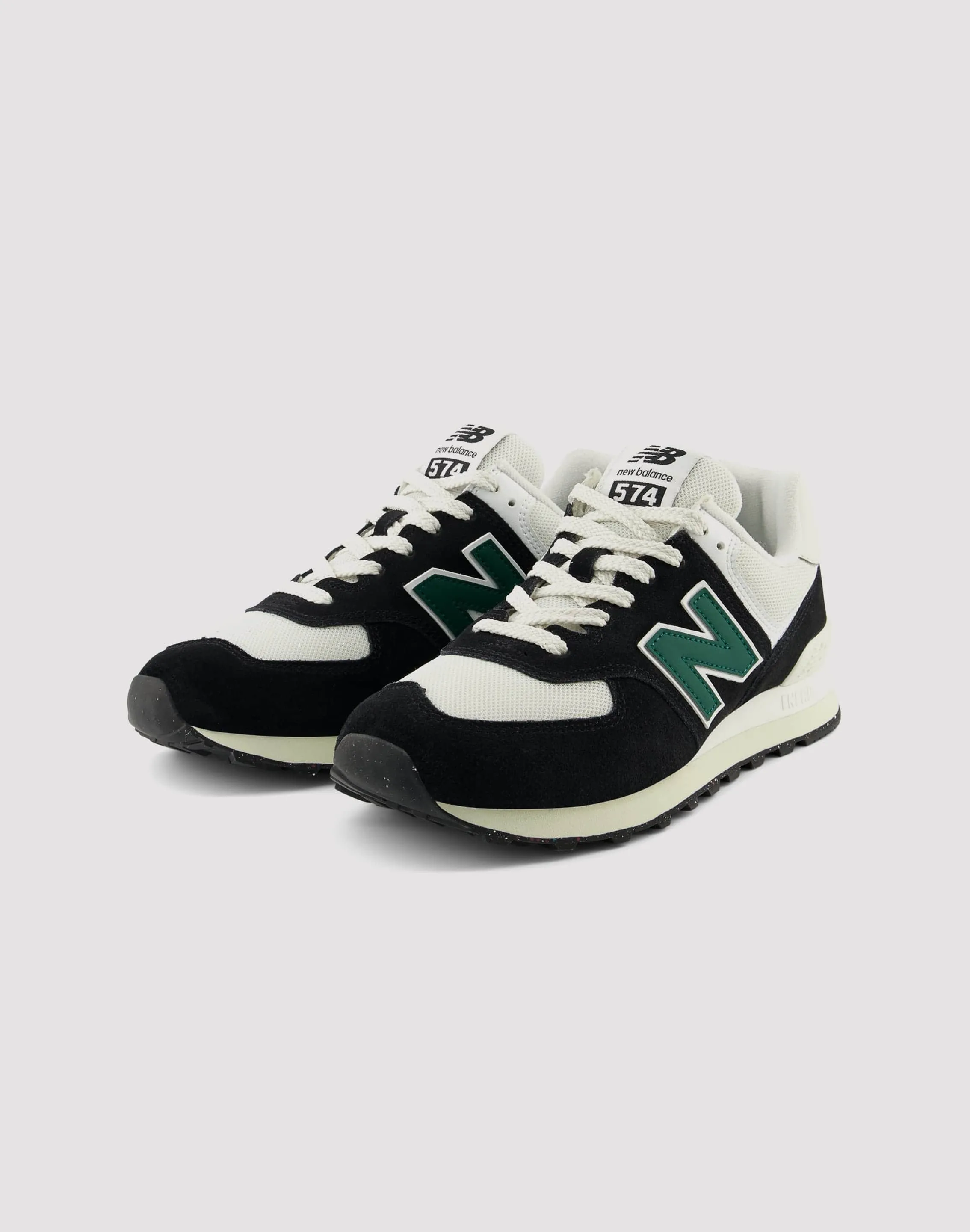 New Balance 574 "Black/White/Green"