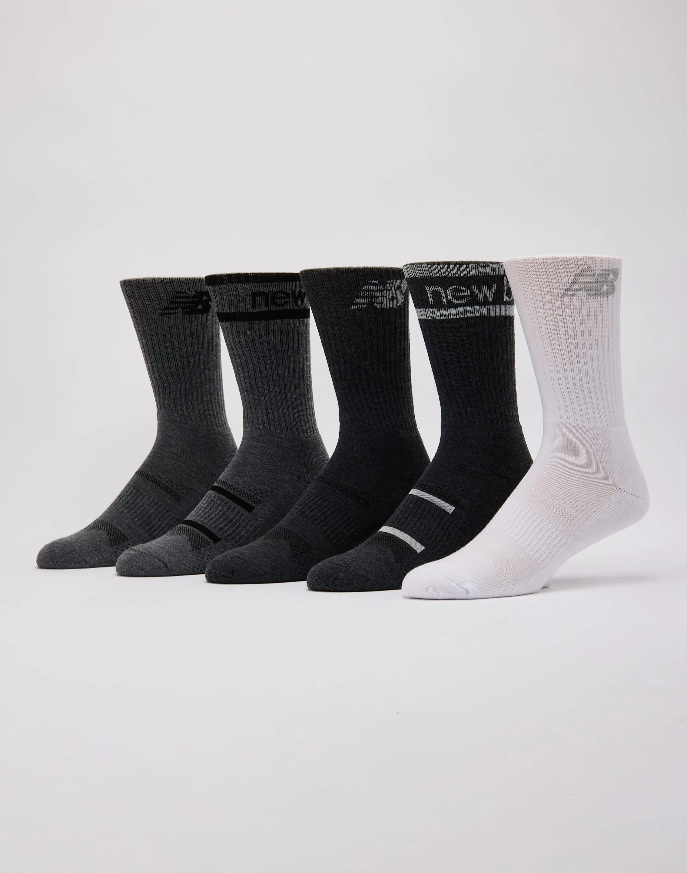 New Balance Crew Socks 5-Pack