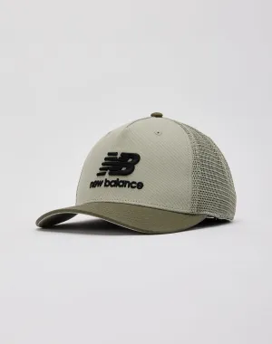 New Balance Stacked Logo Trucker Hat