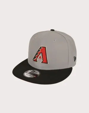 New Era Arizona Diamondbacks 9FIFTY Grey Everyday Snapback Hat-Grey/Black