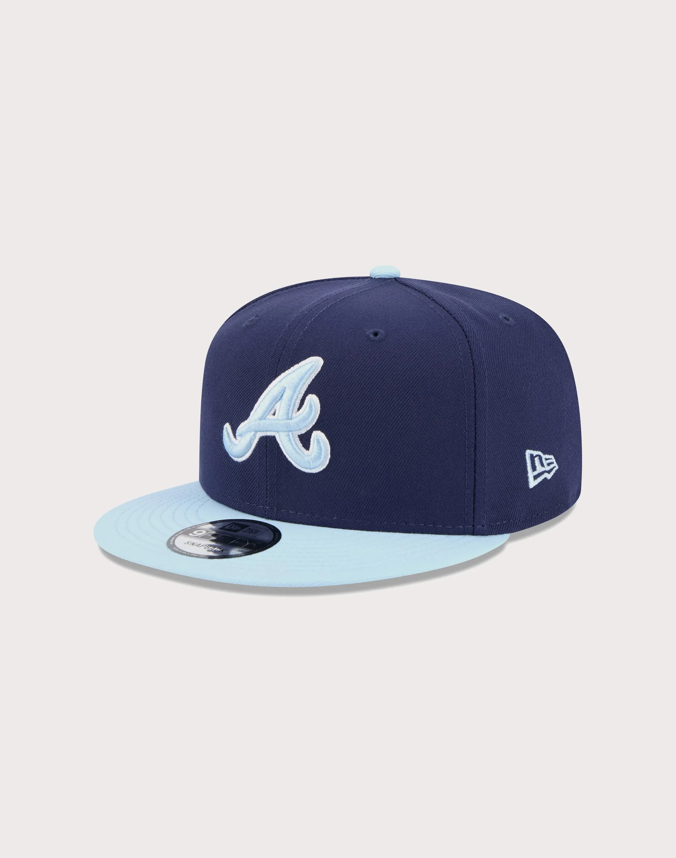 New Era Atlanta Braves 9FIFTY 2-Tone Snapback Hat-Navy/Light Blue