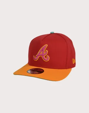 New Era Atlanta Braves 9FIFTY A-Frame Spring Red Snapback Hat-Red/Yellow