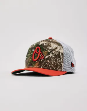 New Era Baltimore Orioles 9Fifty A-Frame Trucker Hat