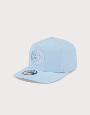 New Era Boston Bruins 9FIFTY A Frame Flood Snapback Hat-Light Blue