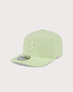 New Era Boston Red Sox 9FIFTY A Frame Flood Snapback Hat-Light Yellow