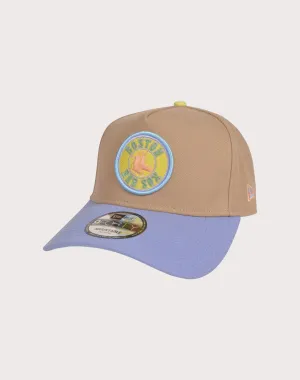 New Era Boston Red Sox 9FORTY A-Frame Sweet Escape Snapback Hat-Khaki