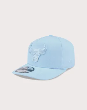 New Era Chicago Bulls 9FIFTY A Frame Flood Snapback Hat-Light Blue