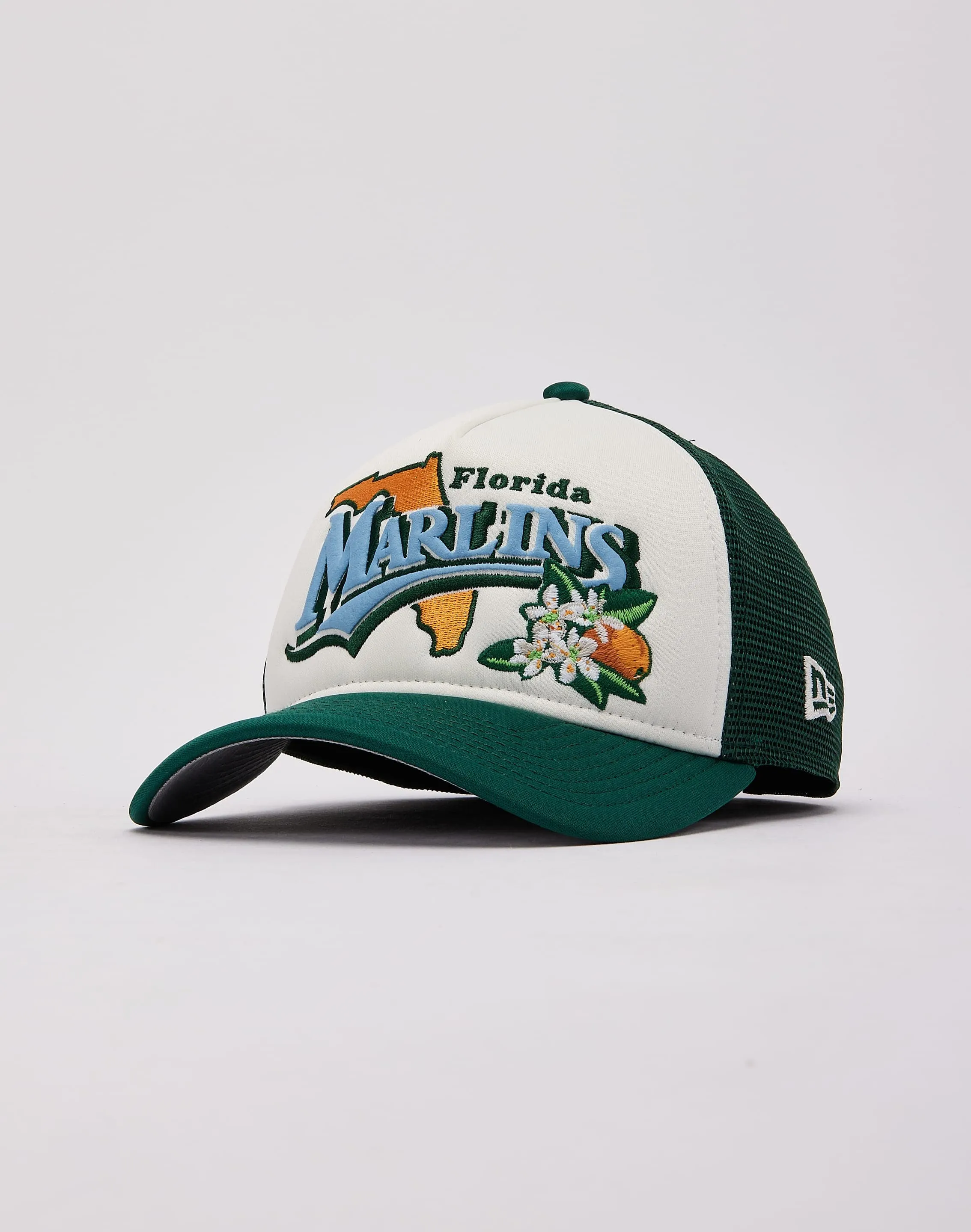 New Era Florida Marlins State Flower Trucker Hat