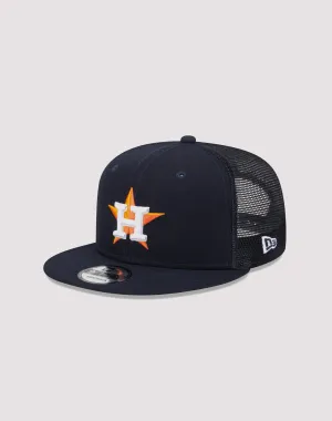 New Era Houston Astros 9FIFTY Evergreen Trucker Navy Snapback