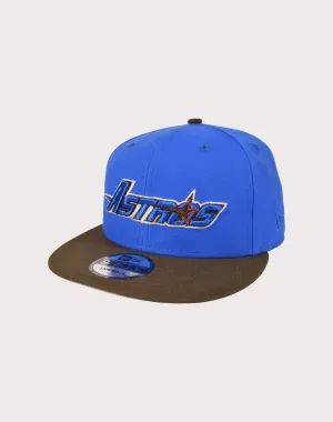 New Era Houston Astros 9FIFTY Royal Crown Snapback Hat