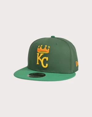 New Era Kansas City Royals 9FIFTY 2 Greens Snapback Hat-Green